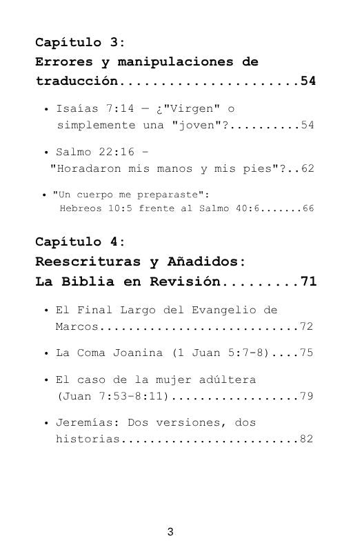 Biblia Leída o Biblia Creída - Las fallas que solo aparecen cuando miras de cerca.